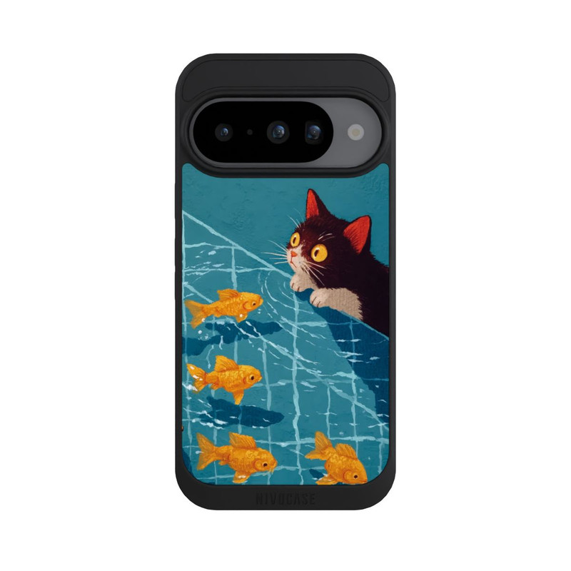 Pixel 10 NIVOpure Die Katze im Pool mit KI