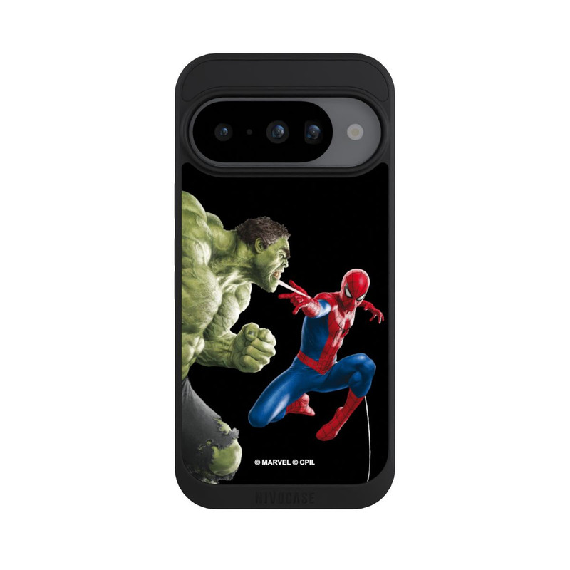 Pixel 10 NIVOpure Spider-Man affronte Hulk