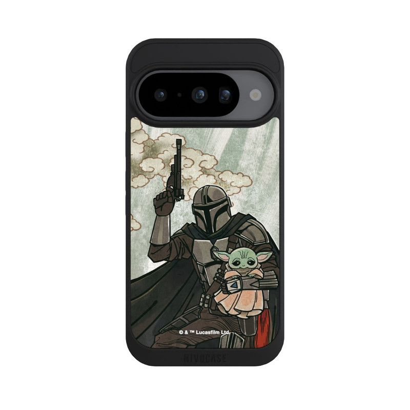 Pixel 10 NIVOpure Mandalorian and Child Japanese Style