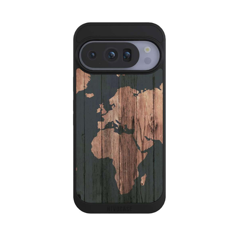 Pixel 10 Pro NIVOpure Wooden World Map