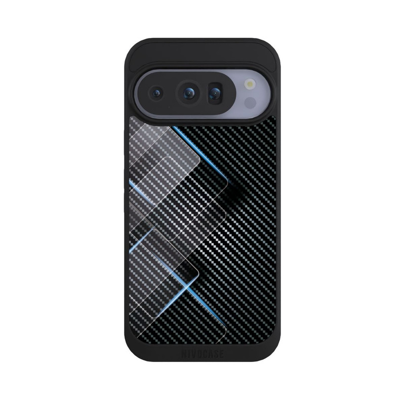Pixel 10 Pro NIVOpure Blaue Linien auf Karbon