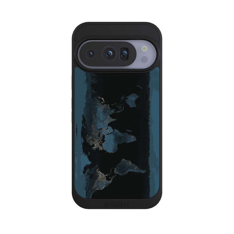 Pixel 10 Pro NIVOpure Nachtlichter Weltkarte