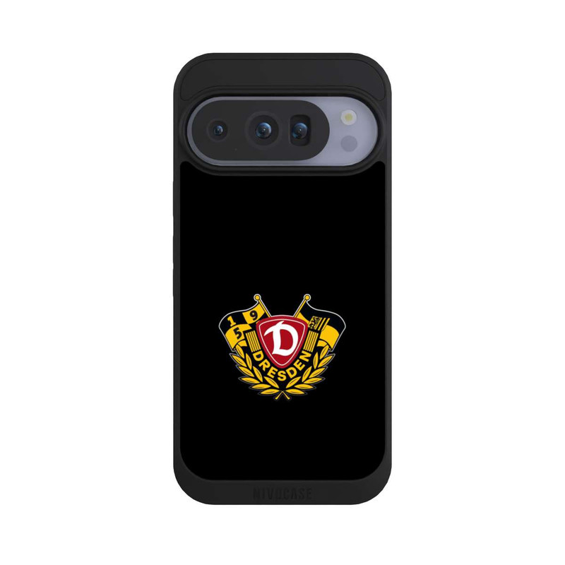 Pixel 10 Pro NIVOpure Dynamo Wappen mit Fahnen