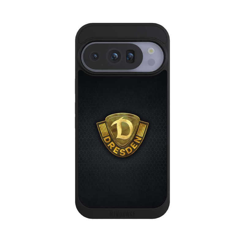 Pixel 10 Pro NIVOpure Goldenes Logo Look Dynamo Dresden