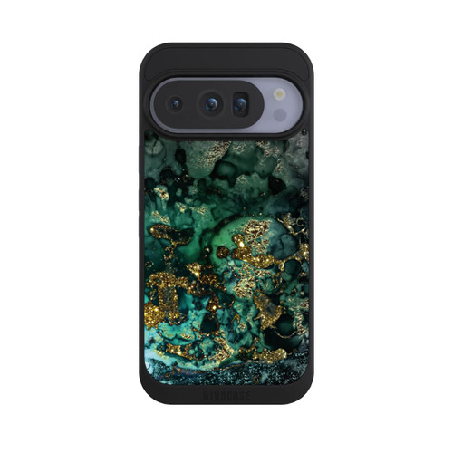 Google Pixel 10 Pro NIVOpure Cyan Glitter Marble Look