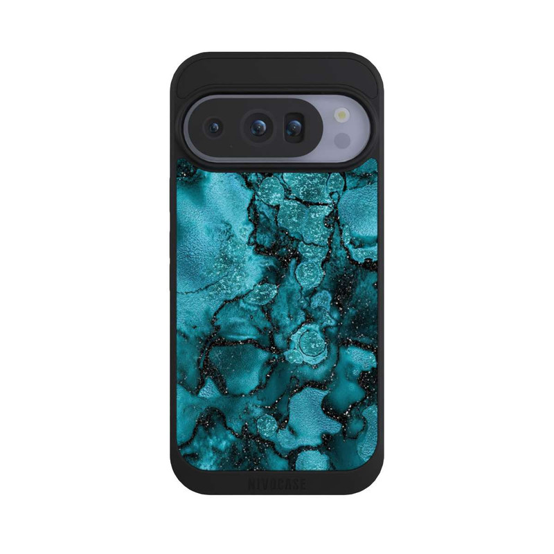 Pixel 10 Pro NIVOpure  Blauer Glitzerlook