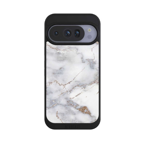 Google Pixel 10 Pro NIVOpure Silberglitzer Marmorlook
