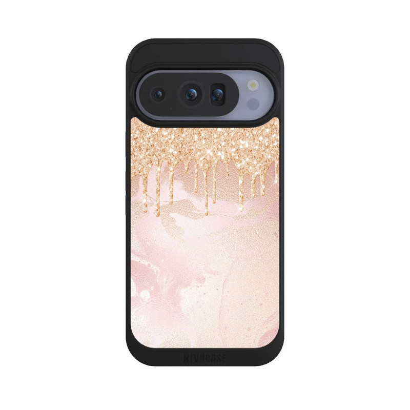 Pixel 10 Pro NIVOpure Gouttelettes Scintillantes Look Rose Gold