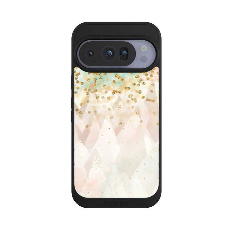 Pixel 10 Pro NIVOpure Look neige pailleté doré