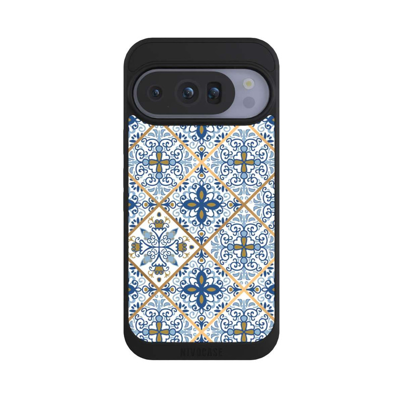 Pixel 10 Pro NIVOpure Mosaik Blau-Gold Look