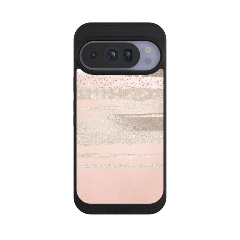 Pixel 10 Pro NIVOpure Couches de paillettes (Rosé/Argent) Glitterlook