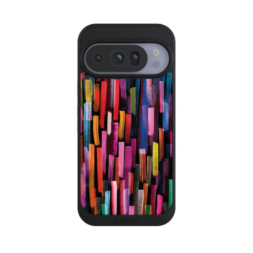 Google Pixel 10 Pro NIVOpure Coups De Pinceaux Colorés Noir