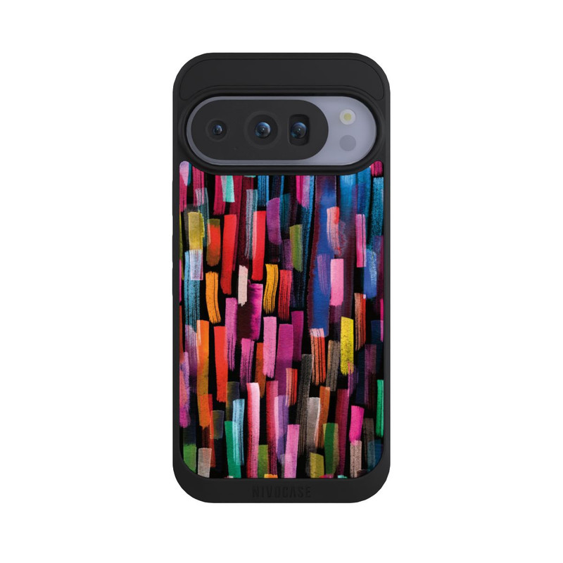 Pixel 10 Pro NIVOpure Colourful Brushstrokes Black
