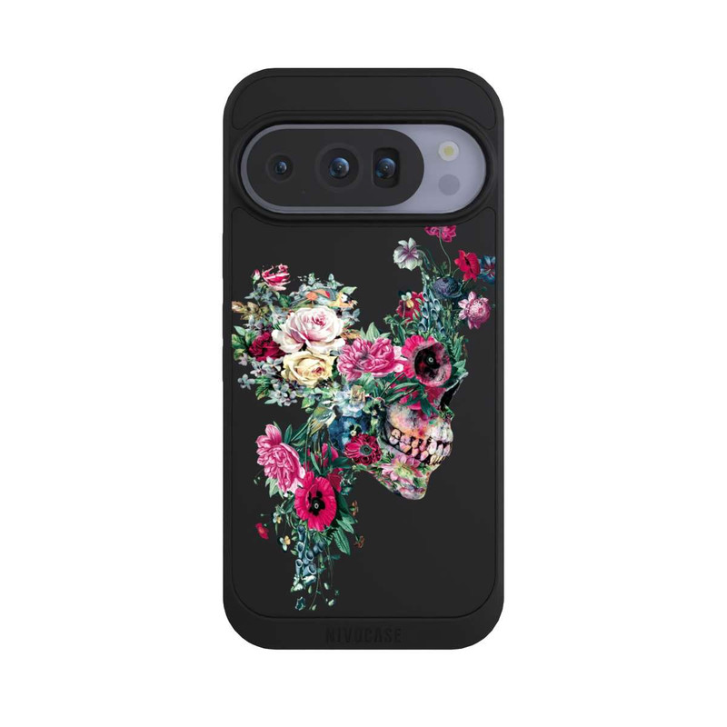 Pixel 10 Pro NIVOpure Crâne fleuri transparent