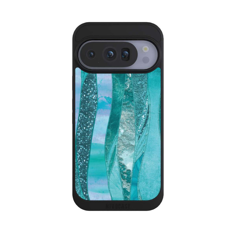 Pixel 10 Pro NIVOpure glamouröser Glitzerlook blau