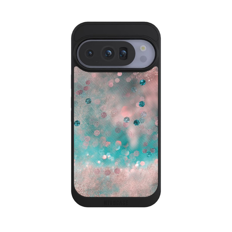 Pixel 10 Pro NIVOpure Türkis-glamouröser Glitzerlook