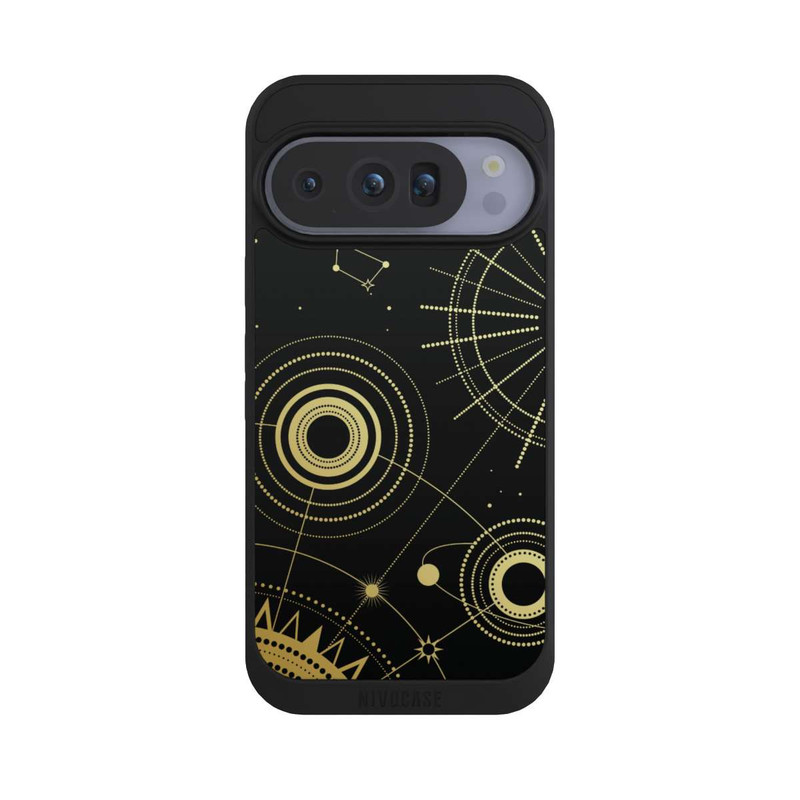 Pixel 10 Pro NIVOpure Schwarzer und goldener Look Abstrakt