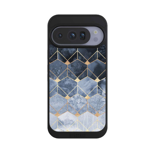 Google Pixel 10 Pro NIVOpure Blaue Sechsecke und Diamanten Golddruck