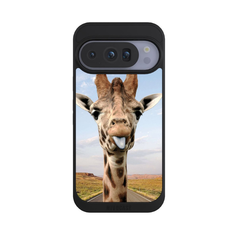 Pixel 10 Pro NIVOpure Giraffe On Road