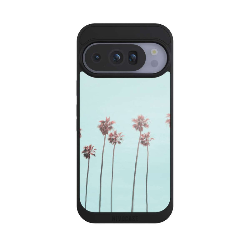 Pixel 10 Pro NIVOpure Paradis des palmiers de plage rose