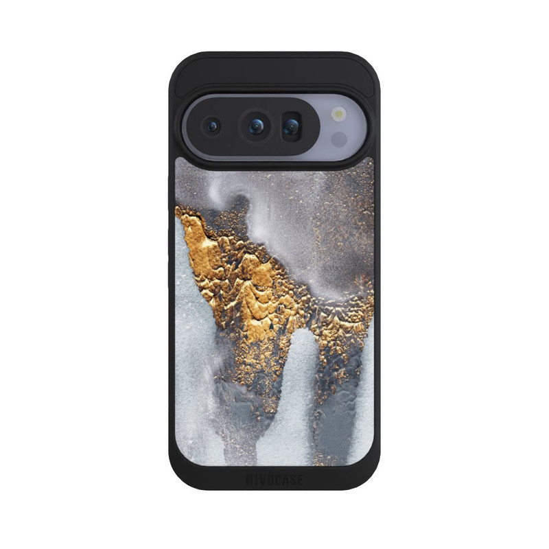 Pixel 10 Pro NIVOpure Concrete Gold Glitter Look