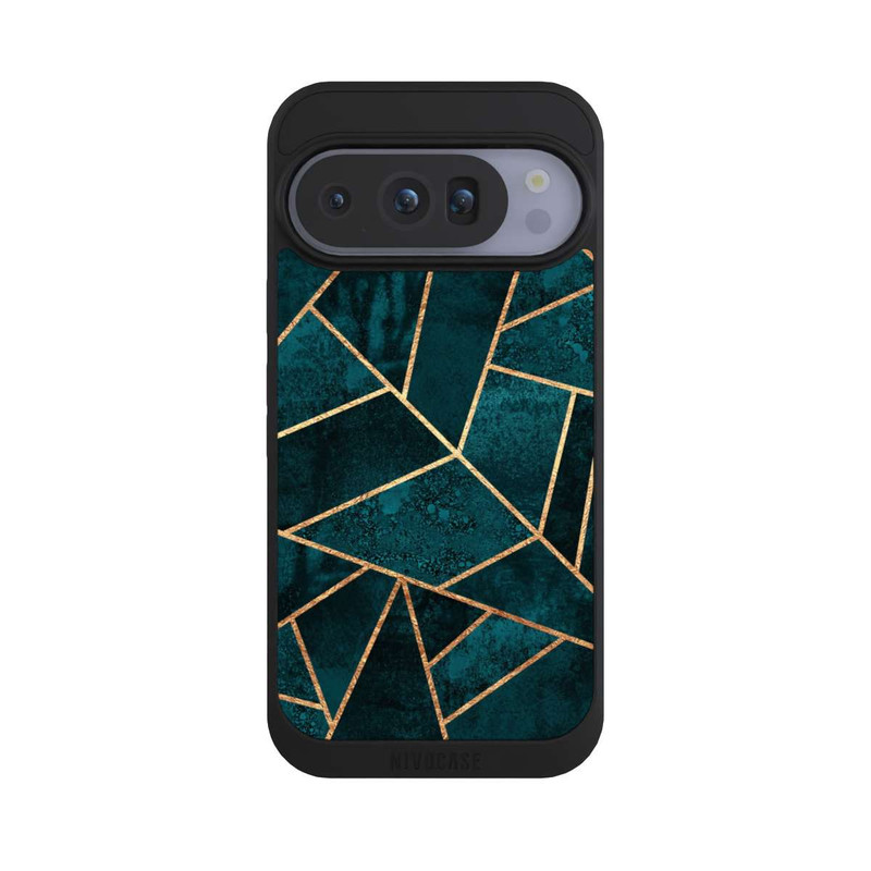 Pixel 10 Pro NIVOpure Imprimé or pierre sarcelle profond