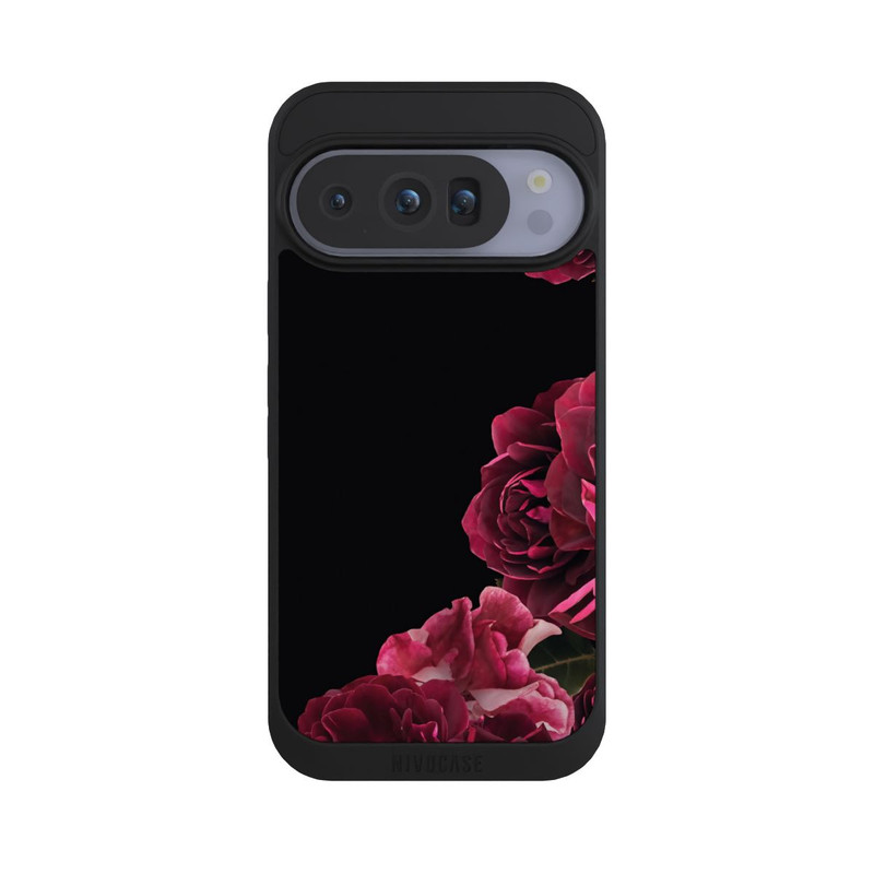 Pixel 10 Pro NIVOpure Vintage Rosen auf Schwarz