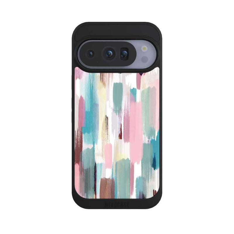Pixel 10 Pro NIVOpure Coups de pinceau abstraits Nuances pastel