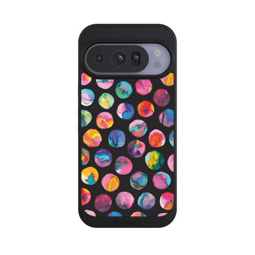 Google Pixel 10 Pro NIVOpure Colorful Ink Marbles Dots Black
