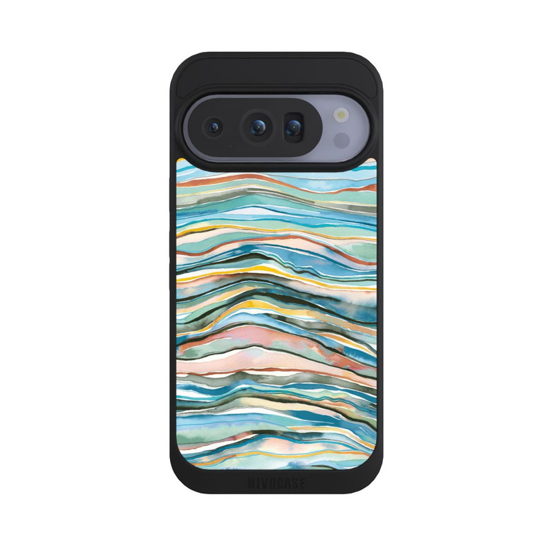 Pixel 10 Pro NIVOpure Achatschichten Aquarellblau