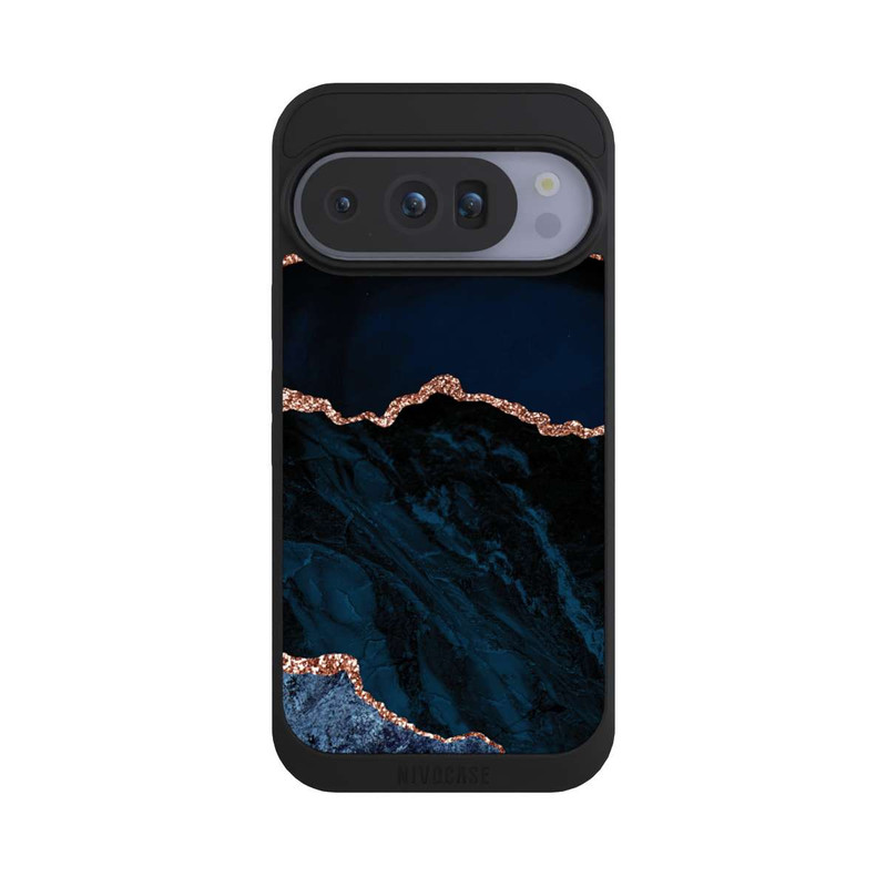 Pixel 10 Pro NIVOpure Nacht Blau Marmor Landschaft