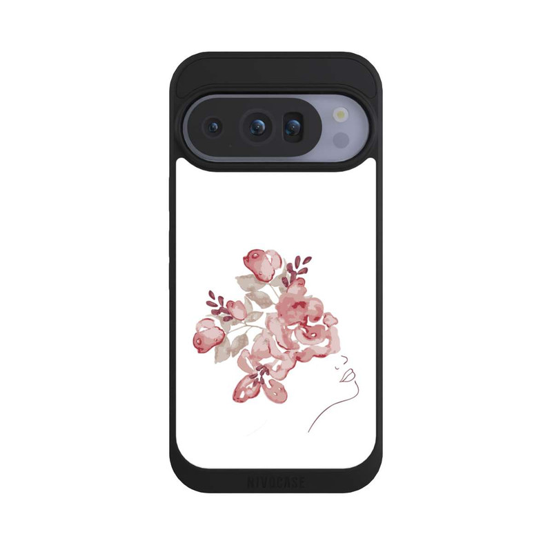 Pixel 10 Pro NIVOpure Line Art Gesicht Blumen