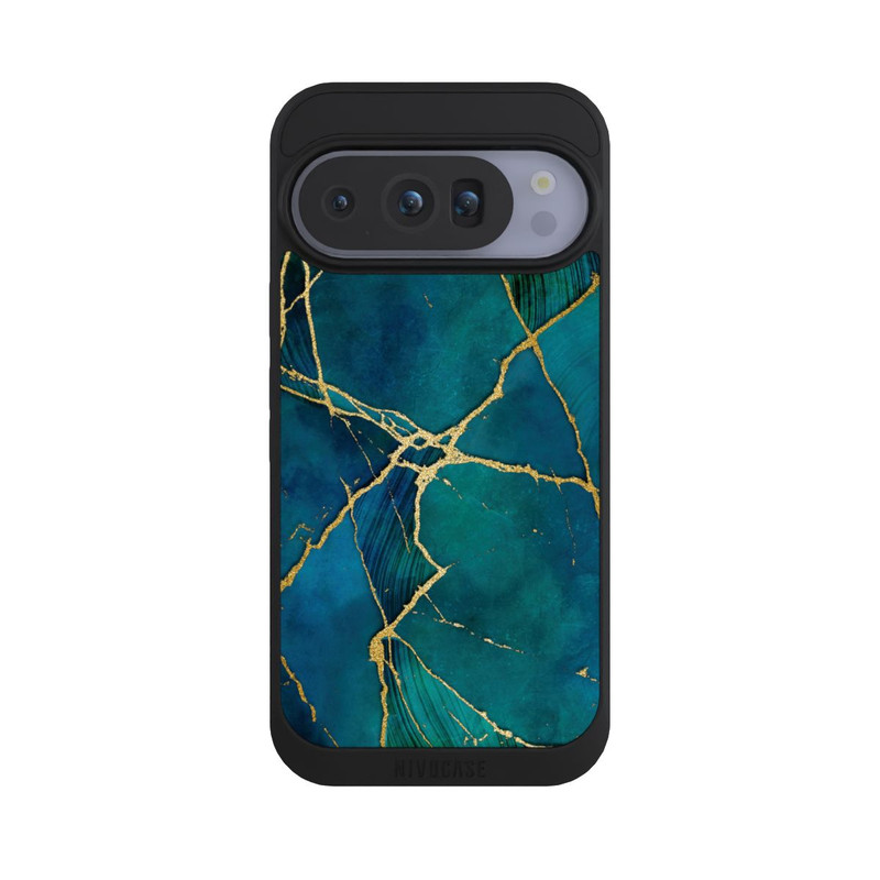 Pixel 10 Pro NIVOpure Mineralischer Glamourlook Blaugold