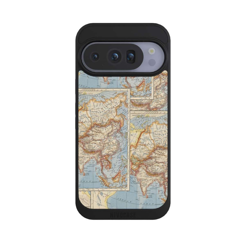 Pixel 10 Pro NIVOpure Carte du monde vintage