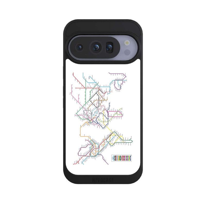 Pixel 10 Pro NIVOpure Metro-Weltkarte