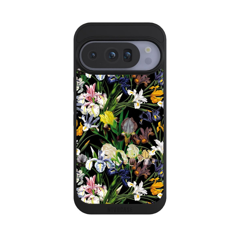 Pixel 10 Pro NIVOpure Dunkle Wildblumentapete