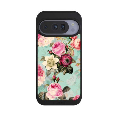 Google Pixel 10 Pro NIVOpure Türkisfarbene Rosentapete