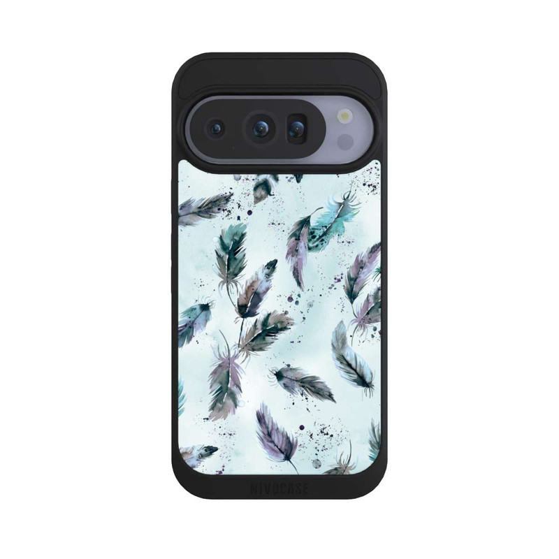 Pixel 10 Pro NIVOpure Magische Federn Sanftes Blau