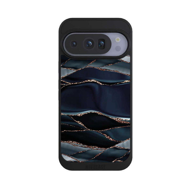 Pixel 10 Pro NIVOpure Rayures Gris Foncé Look Doré