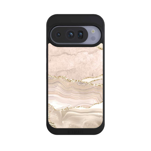 Google Pixel 10 Pro NIVOpure Marmor rosa-goldene Streifen