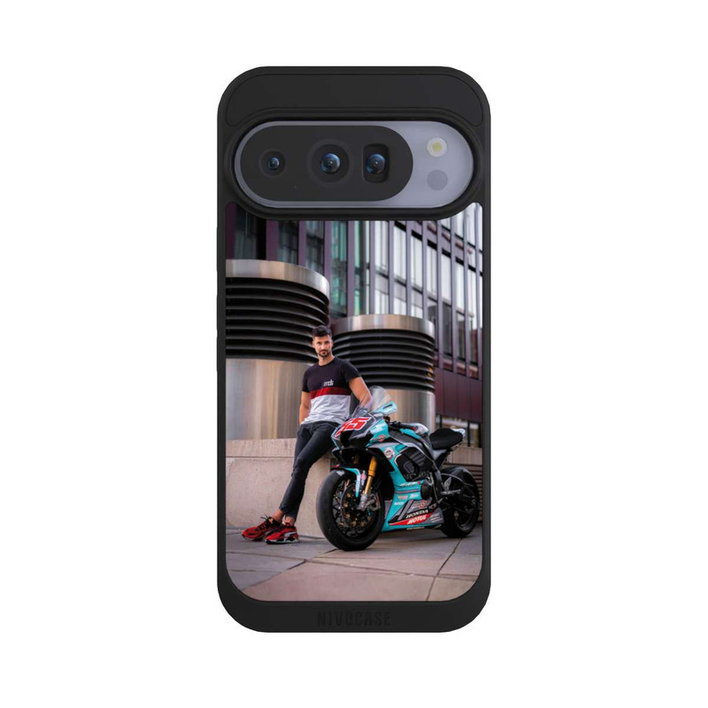 Pixel 10 Pro NIVOpure Blaues Motorrad - MDS
