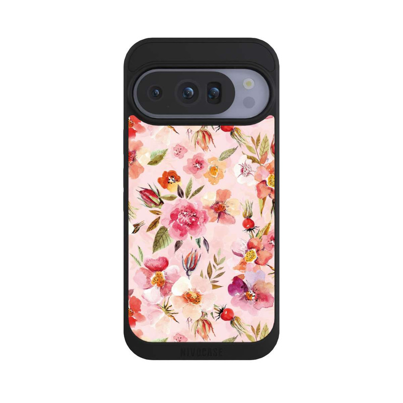 Pixel 10 Pro NIVOpure Hagebuttentapete Rosa Frühling