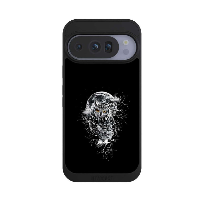 Pixel 10 Pro NIVOpure Eule in Schwarz/Weiß