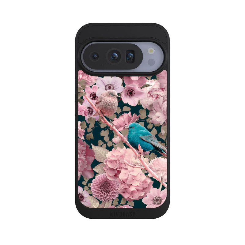 Pixel 10 Pro NIVOpure Spatzen im rosa Blumenmuster