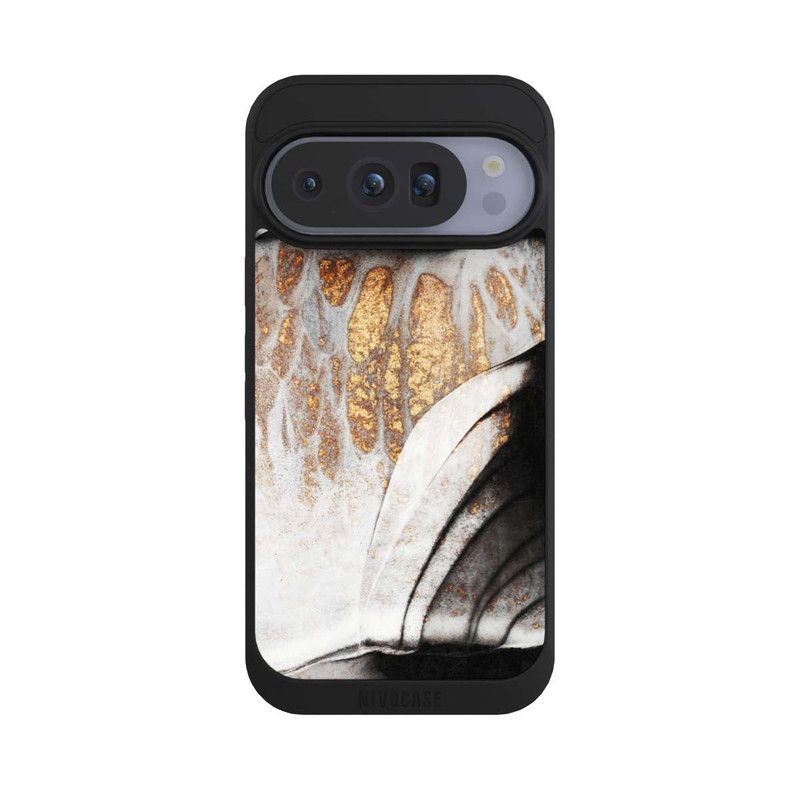Pixel 10 Pro NIVOpure Schwarze und goldene Adern