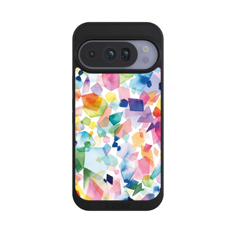Pixel 10 Pro NIVOpure Diamants de pierres précieuses aquarelle colorées