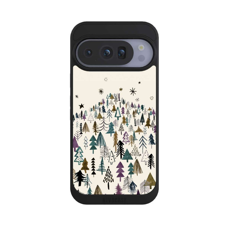 Pixel 10 Pro NIVOpure Montagne Arbres Forêt Violet