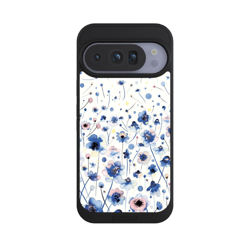Pixel 10 Pro NIVOpure Aquarelltinte blaue Blumen