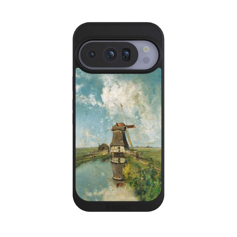 Pixel 10 Pro NIVOpure A Windmill on a Polder Waterway