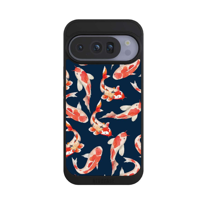 Pixel 10 Pro NIVOpure Poisson corail sur fond bleu